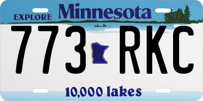 MN license plate 773RKC