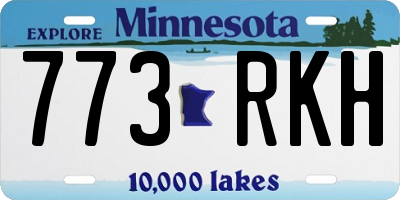 MN license plate 773RKH