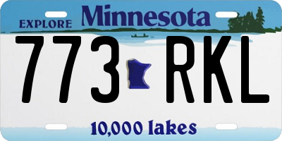 MN license plate 773RKL