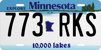 MN license plate 773RKS