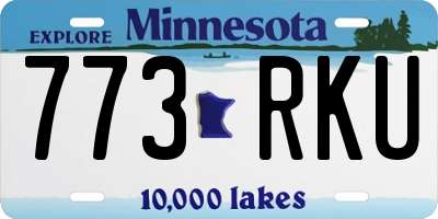 MN license plate 773RKU