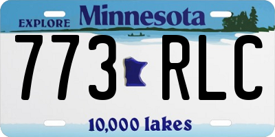 MN license plate 773RLC