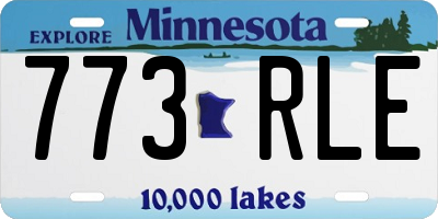 MN license plate 773RLE