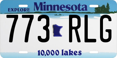 MN license plate 773RLG