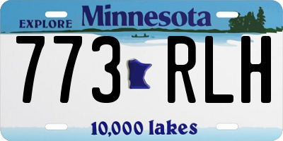 MN license plate 773RLH