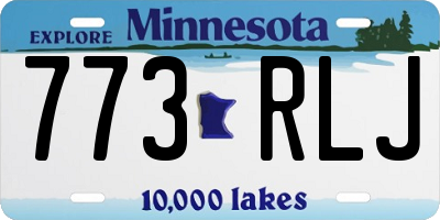 MN license plate 773RLJ