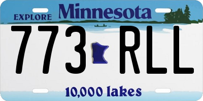MN license plate 773RLL