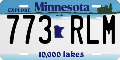 MN license plate 773RLM