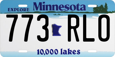 MN license plate 773RLO