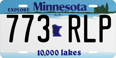 MN license plate 773RLP