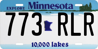 MN license plate 773RLR