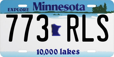 MN license plate 773RLS