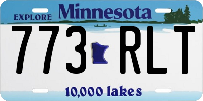 MN license plate 773RLT