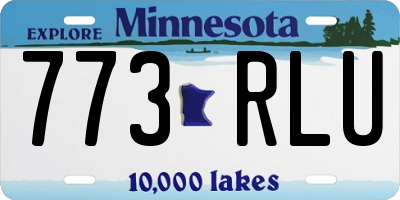 MN license plate 773RLU