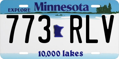 MN license plate 773RLV