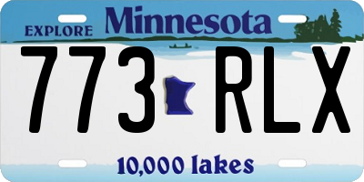 MN license plate 773RLX