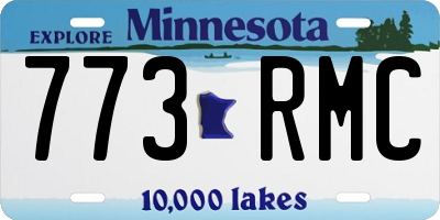 MN license plate 773RMC