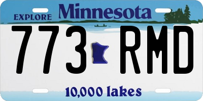 MN license plate 773RMD