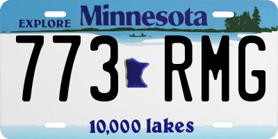 MN license plate 773RMG