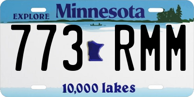 MN license plate 773RMM
