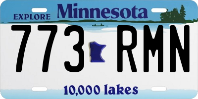 MN license plate 773RMN