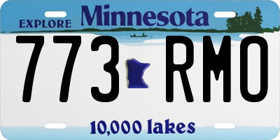 MN license plate 773RMO