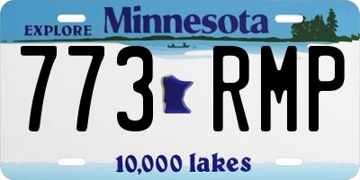 MN license plate 773RMP