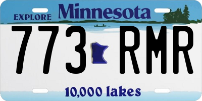MN license plate 773RMR