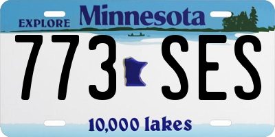 MN license plate 773SES
