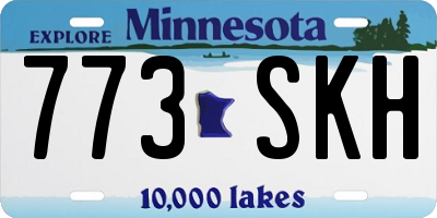 MN license plate 773SKH