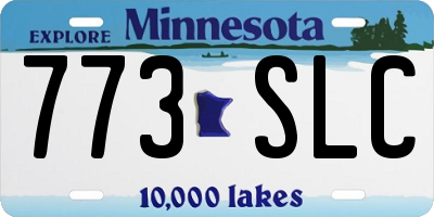 MN license plate 773SLC
