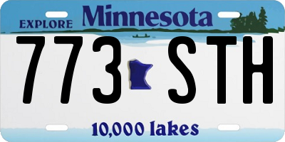 MN license plate 773STH