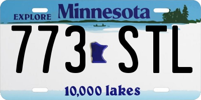MN license plate 773STL