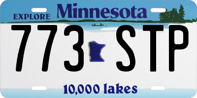MN license plate 773STP