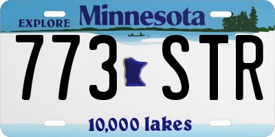 MN license plate 773STR