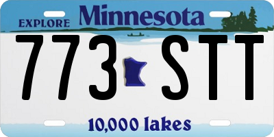 MN license plate 773STT