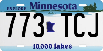 MN license plate 773TCJ