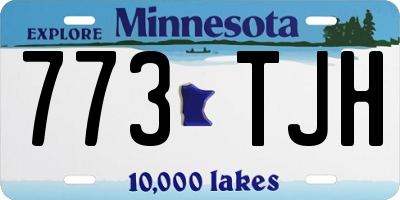 MN license plate 773TJH