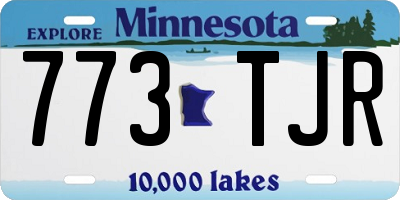 MN license plate 773TJR