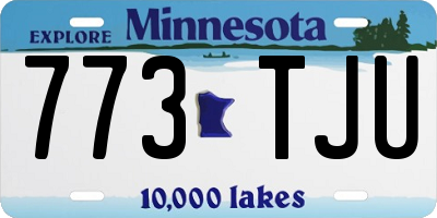 MN license plate 773TJU