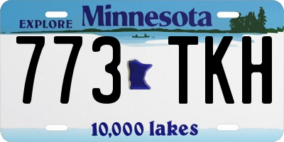 MN license plate 773TKH