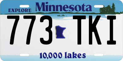 MN license plate 773TKI