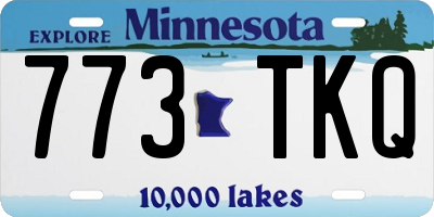 MN license plate 773TKQ