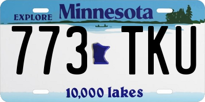 MN license plate 773TKU