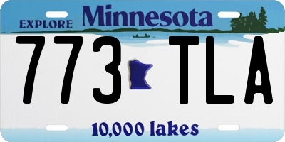 MN license plate 773TLA