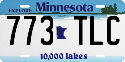 MN license plate 773TLC
