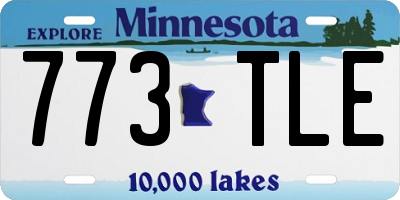 MN license plate 773TLE