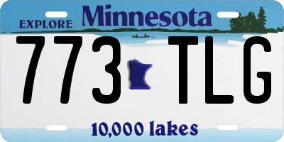 MN license plate 773TLG