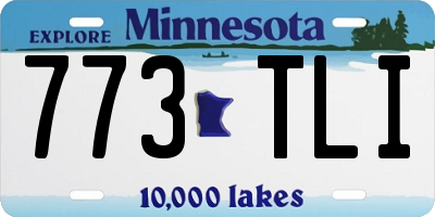 MN license plate 773TLI