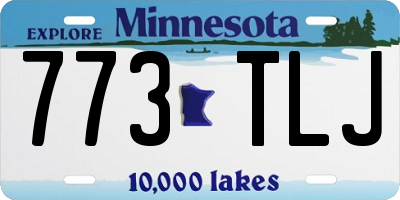 MN license plate 773TLJ